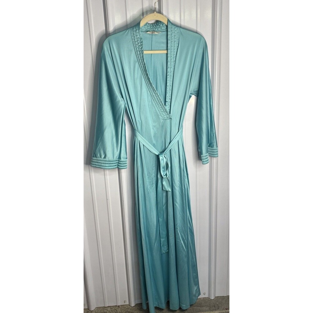Vintage Vanity Fair Long Robe Blue Small
